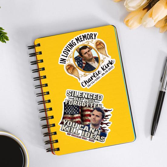 10 шт. Памятные наклейки Чарли Патриотические виниловые наклейки Флаг США Наклейка на ноутбук для автомобиля, бутылки с водой, окна транспортного средства