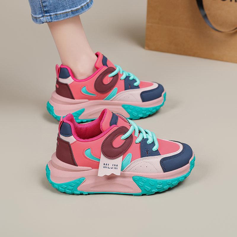 Daddy Shoes Женская весенняя новинка Женская студенческая спортивная и досуговая обувь на платформе Кроссовки для бега