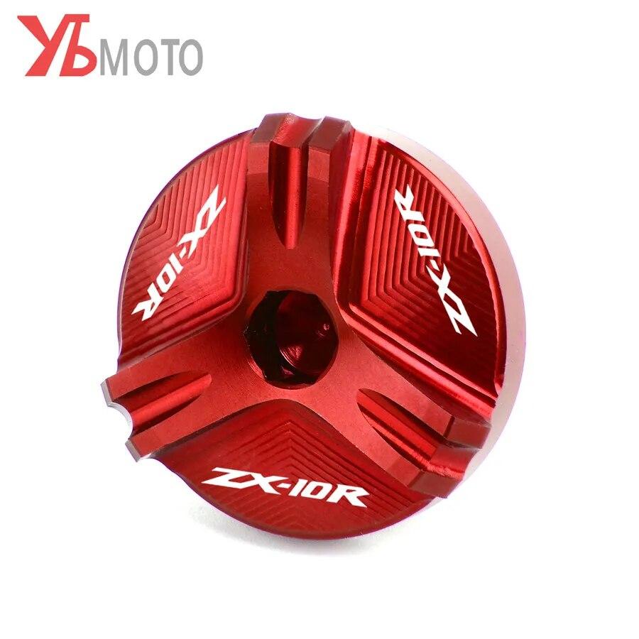 For Kawasaki Ninja ZX10R ZX-10R ABS ZX10 ZX1000 Motorcycle Aluminum Engine Plug Cover Oil Filler Cap Plug