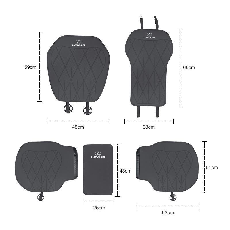 Чехол на сиденье автомобиля из кожи наппа, роскошная мягкая подушка, защидная накладка для Lexus F-SPORT ES RX NX LS UX LM LX GX LC RZ IS CT GS RC HS