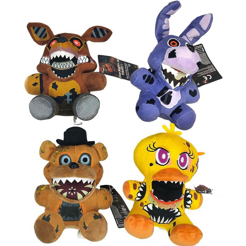 18 СМ FNAF Плюшевая игрушка Фредди Набитые и плюшевые животные Медведь Кролик Игра Плюшевые игрушки FNAF День рождения Рождество Для ребенка Кукла Подарки