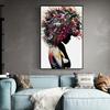 Black Woman Graffiti Art Posters and Prints African Woman Wall Art Pictures Pop Art Canvas Paintings For Living Room