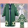 Костюм для косплея One Piece Roronoa Zoro Высококачественное кимоно-халат Полный костюм для Хэллоуина и тематических вечеринок
