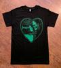 Frankenstein And Bride Heart Shaped Retro Unisex T-shirts