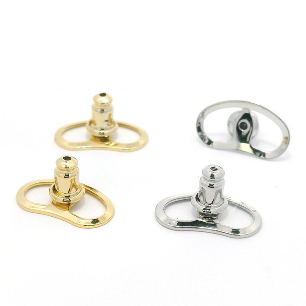 Set of 4 Adjustable Earring Support Backs for Large Earrings Practical Ear Closures Plug Ear Lobe Support Patches