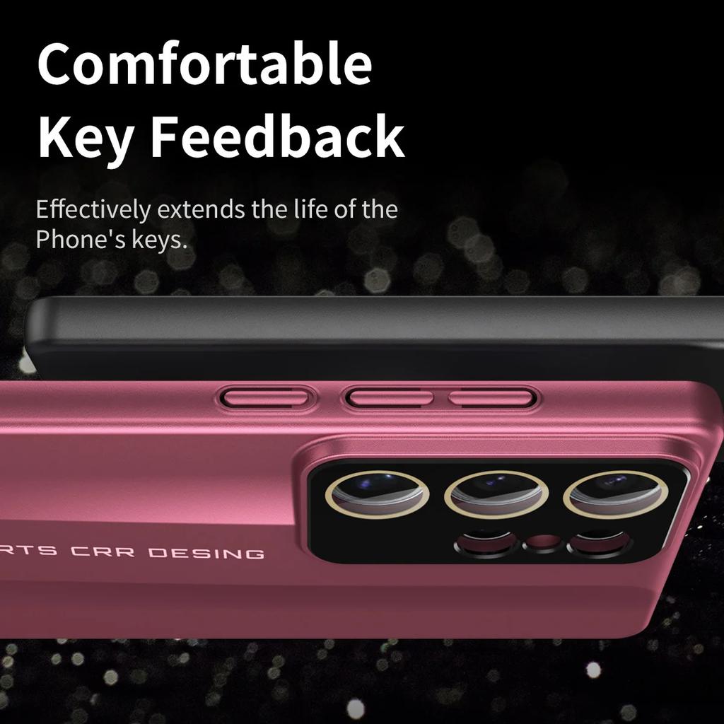 Премиальный дизайн суперкара Splicing Vegan кожаный жесткий чехол для Samsung S25 S24 S23 Ultra Plus бампер противоударный защитный чехол