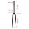 700C Road Bike Front Fork Carbon Fiber Straight Tube Front Suspension Quick Release Road Cruiser Bike Fork - C-Brake Fork, (Matte)