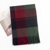 New Korean Style Sweet and Warm Faux Cashmere Scarf Checkered Student Couple Winter Thickened Warm Scarf