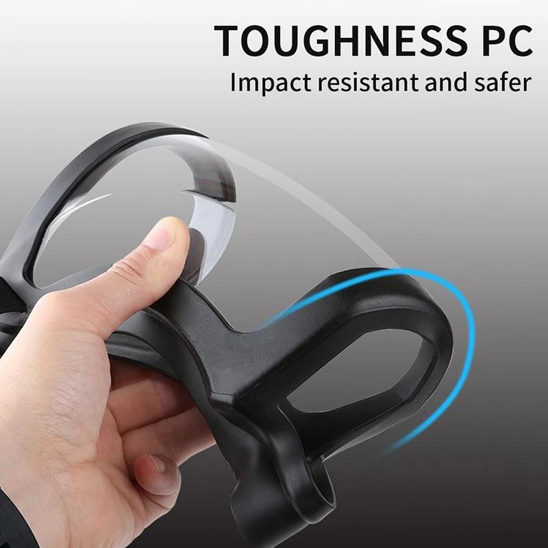 Прозрачный полный лицевой щиток, многоразовая пылезащитная маска против запотевания, защитные очки HD, кухонная защита, маска против брызг с фильтрами