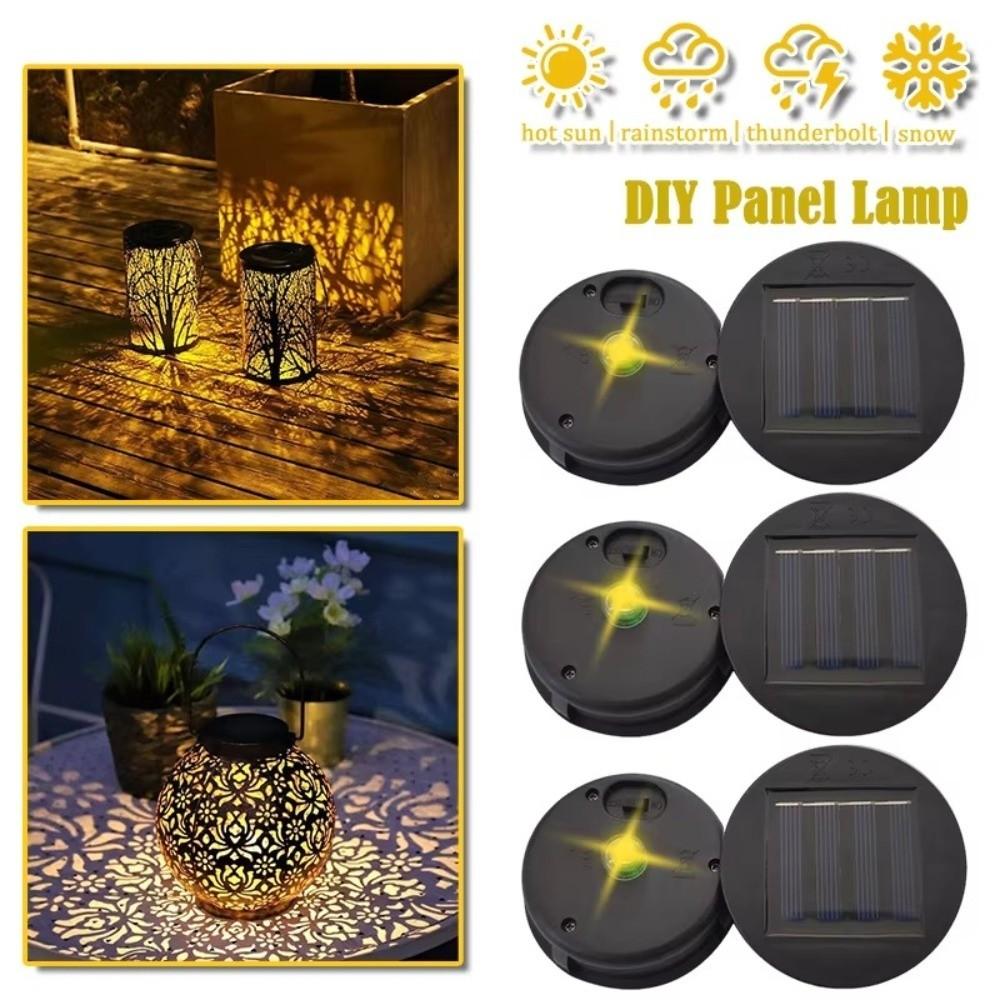 Waterproof Solar Light Lid Hollow Pattern Solar Lamp Shade For Outdoor Hanging Lights