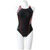 Обтекаемый размер Ace для соревнующихся и пловцов-испытателей Женский купальник с низким вырезом, Черный/Красный, L, N2MA2741, 96,