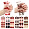 Gel Nail Sticker 20 Nail Semi-curing Lamp Nail Sticker Hardens Waterproof Full Sticker Fluorescent