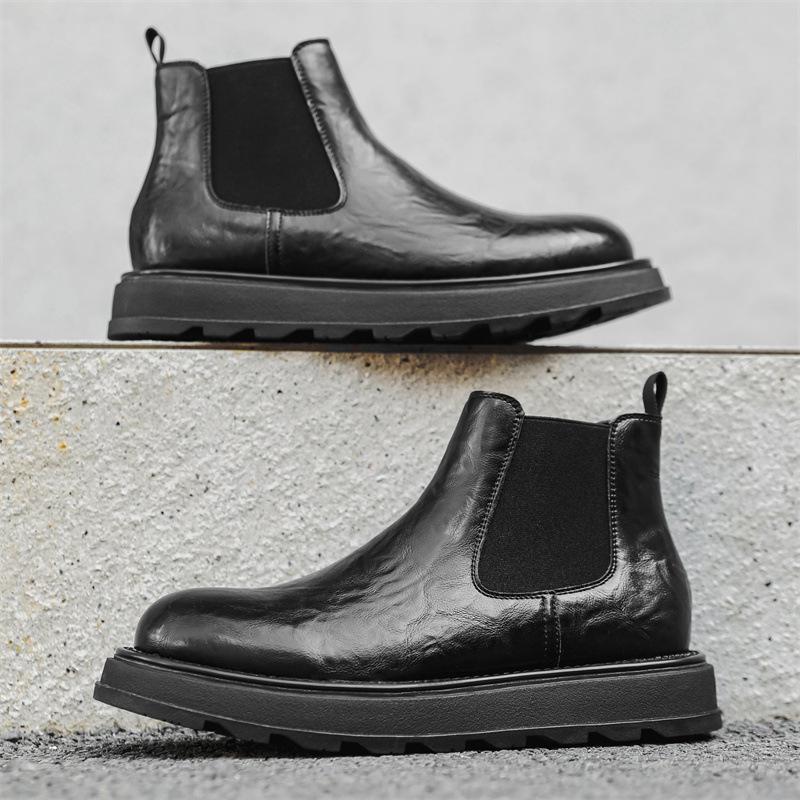 Мужские ботинки Мартин в британском стиле, новые, универсальные, с высоким верхом, кожаные туфли на платформе, рабочие ботинки 23321-J