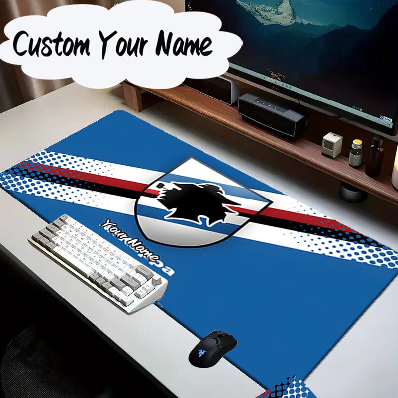 Custom Name Mouse pad Sam-pdoria Team Crest Design Mouse Pad Desk Mat, Non-Slip Rubber Backer Pad For Computer Notebook Gaming Mouse Pad Gift