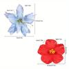 2/4/6 pcs Hawaiian Flower Hair Clips for Women Artificial Floral Hibiscus Lily Barrettes Hairpin Accessories Vacation Beach Gift