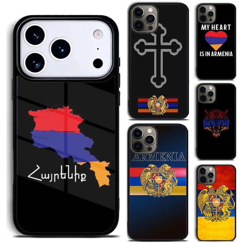 Чехол для телефона с флагом Армении и армянами Для iPhone 17 16 15 14 13 12 11 Pro Max Plus 17Air Мягкий силиконовый чехол