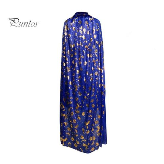 Накидка на Хэллоуин, костюм для косплея, платье со звездным узором, шляпа для рождественских вечеринок на Хэллоуин