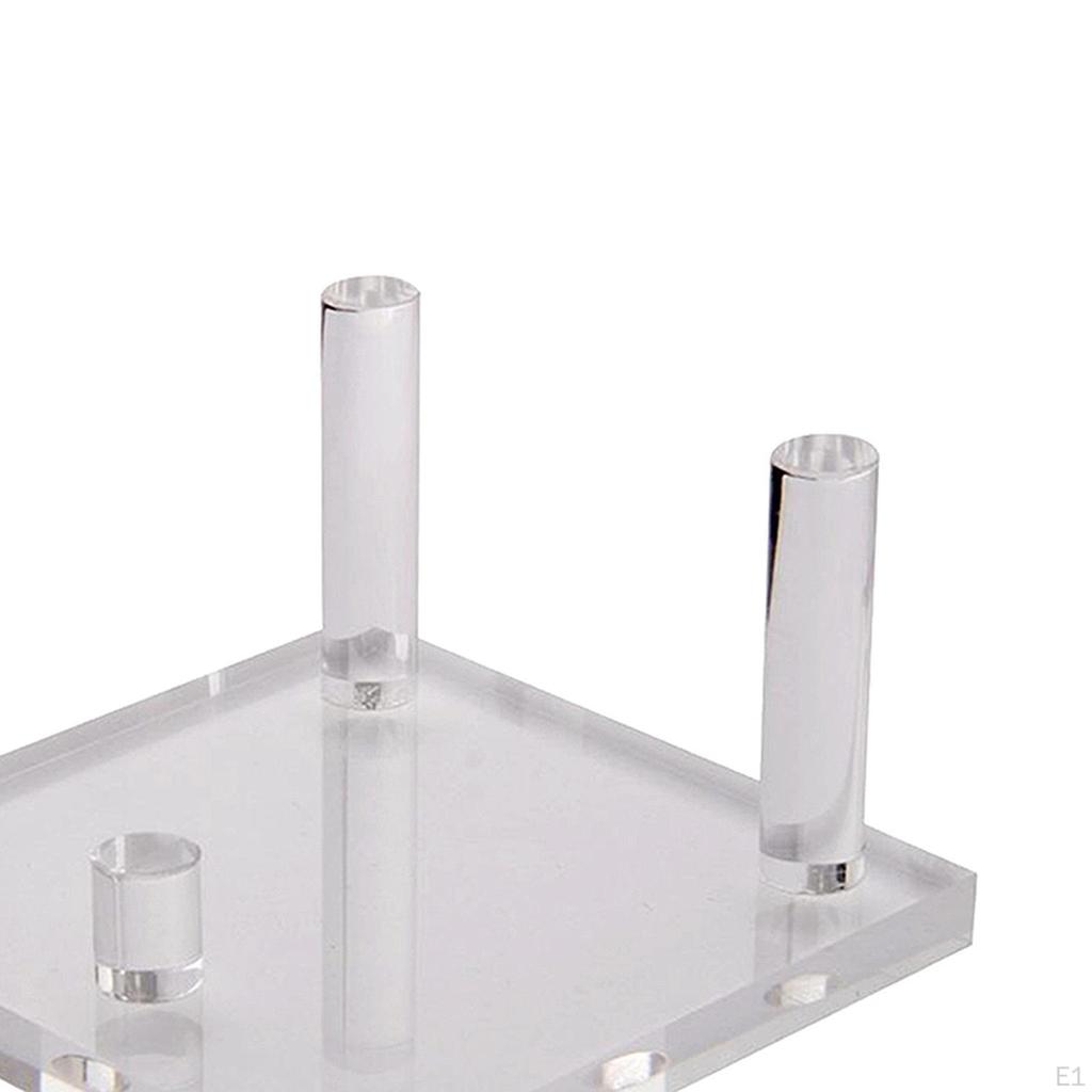 Acrylic Stand for Rock Display with Three Columns Home Use