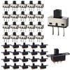 Gebildet 40pcs Slide Switch 250V/3A, 1P2T SPDT 3 Pin 2 Position SS12D10 and 50V/0.5A