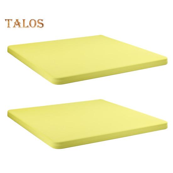 2 шт. эластичная скатерть на подгонку 34x34 дюйма квадратная скатерть с эластичным краем однотонная скатерть для кухни обеденной зоны пикника патио на открытом воздухе