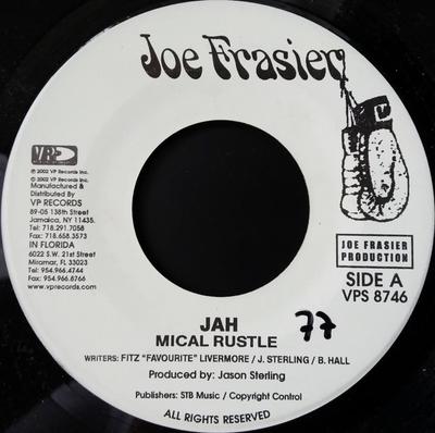 7-дюймовая пластинка MICAL RUSTLE - Jah VPS8746 Joe Frasier 2002 США Регги, Ска и Даб Б/у