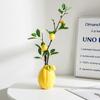 Cute Hydroponic Flower Holder Creative Flower Pot Desktop Ornament Lemon Pomegranate Vase  Bedroom