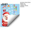 Christmas Party Supplies for Windows Window Stickers, Static PVC Decals with Santa Claus Reindeer Snowman Thickened Durable Holiday Clings Patterns,