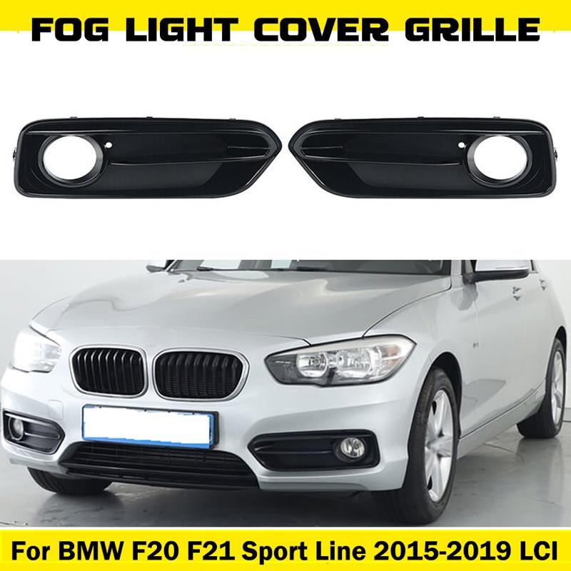 2x Front Bumper Fog Light Grilles for BMW 1 Series F20 F21 Sport Line 2015-2019 LCI 51117371667,51117371668