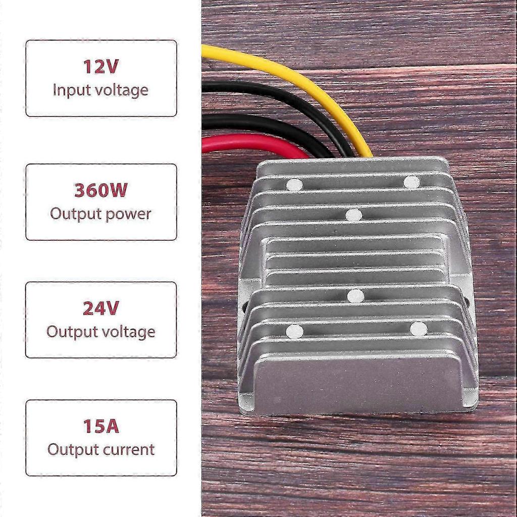 360W Step-Up DC-DC Converter with 15A Output from 12V To 24V