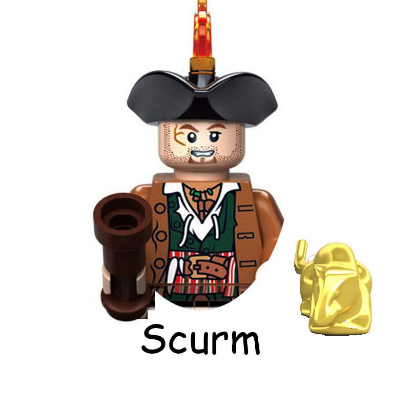 Карибы Пиратов Призрачные Зомби Акулы Джек Воробей Капитан Фигурка Блоки Конструктор Кирпичики Строительные Игрушки Для Детей