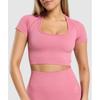 Gymshark Корсет бесшовный укороченный топ Sunset Pink B3c4w Kcll