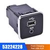 Front Charging Port USB AUX 53224228 for Jeep Compass Cherokee 2017-2021 Acc