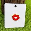 Mouth Shaped Lapel Pin Handmade Jackets Bag Backpack Badge Accessory Clothing Accessories for Elegant Women and Girls