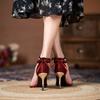 New Summer High Heels Stiletto Buckle Sandals Bow Tie All-match Open Toe Women's Shoes