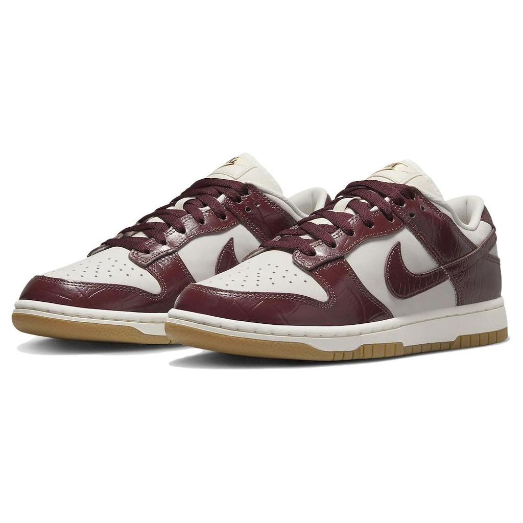 Nike Женские кроссовки Dunk Low LX Team Red Croc Phantom Dark-Team-Red Sail FJ2260-004