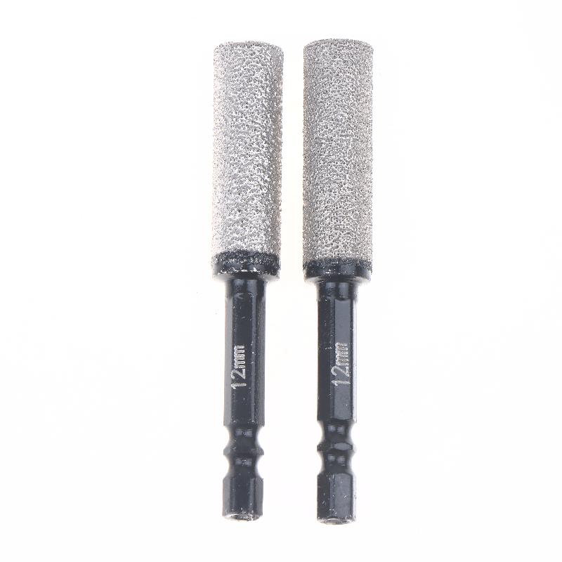 2Pcs 5-12Mm Vacuum Brazed Dry Drill Bit Set - Dual-Purpose Dry/Wet Use For Porcelain/Granite/Tile/Marble