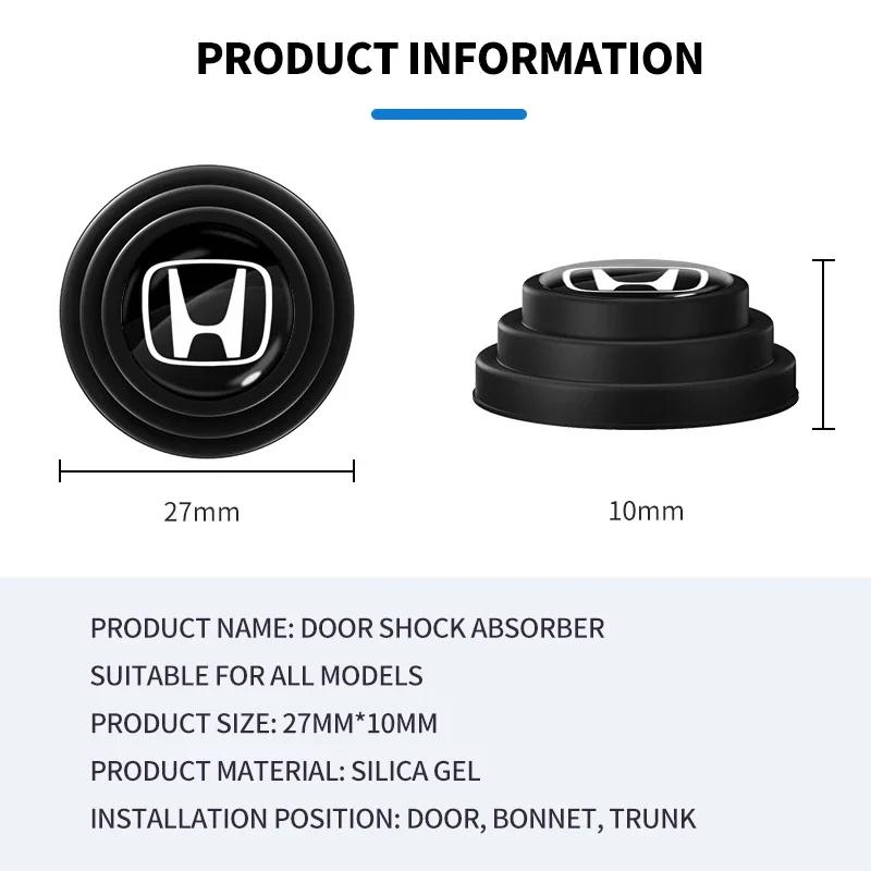 Anti-collision Silicone Pad Car Door Closing Anti-shock Protection Pads For Honda Accord Mugen Power Civic CRV Hrv Jazz FL3