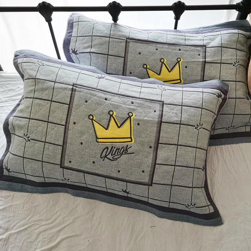 Pure Cotton Pillowcases for Couples Thickened High-end Pillowcases