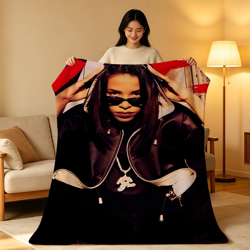 Музыкальная A-Aaliyah Плотное короткое плюшевое одеяло Мягкое, приятное для кожи, для дивана, для сна, в комнате с кондиционером