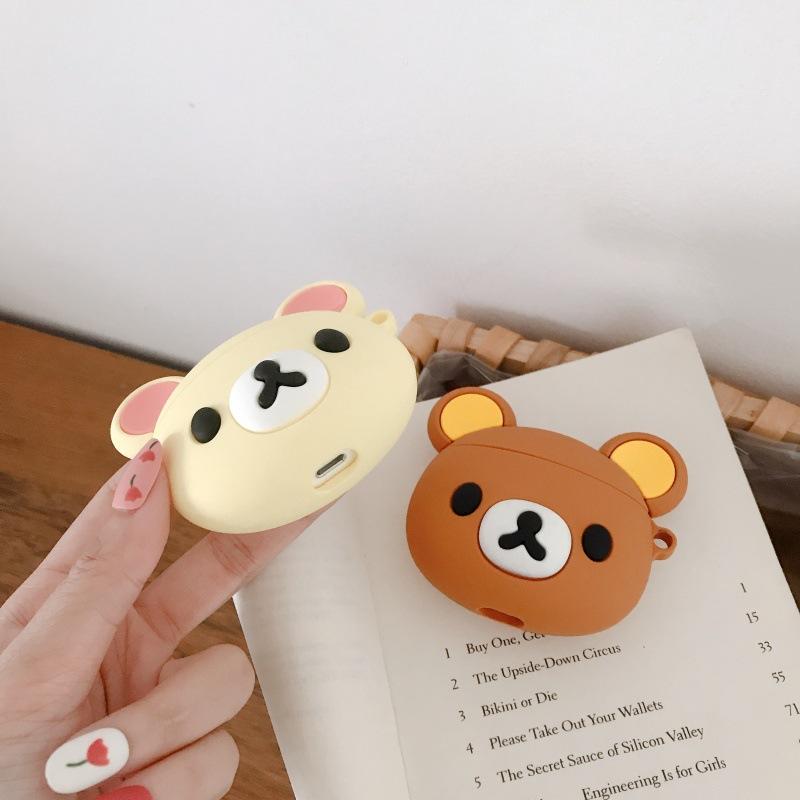Простой медведь подходит для защитного чехла Apple AirPods 1 pro1 второго поколения 1-го поколения чехол для Bluetooth-гарнитуры четвертого поколения шумоподавление