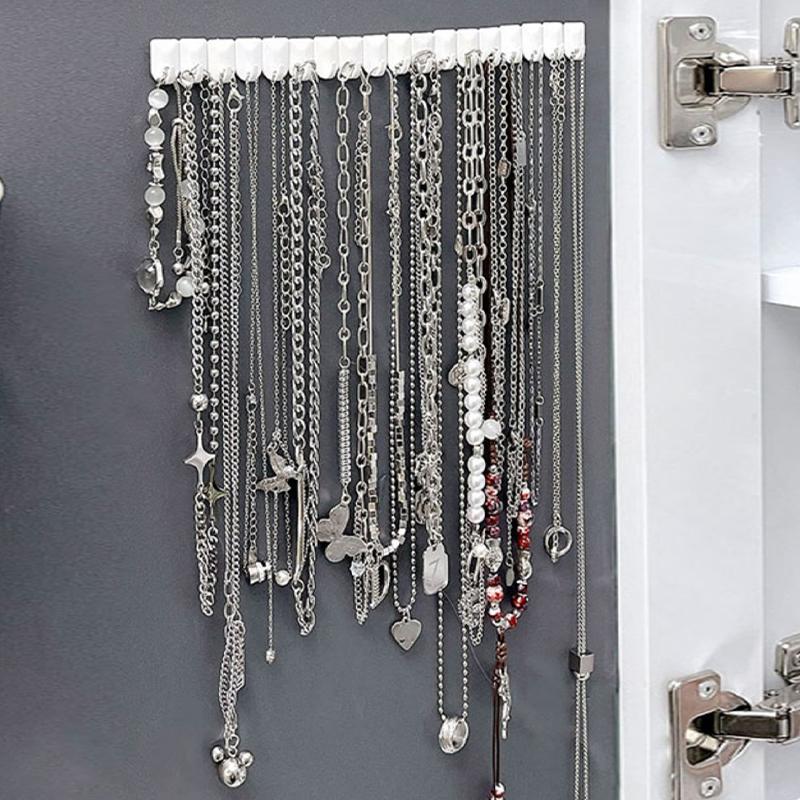 9 шт./компл. клейкая паста настенная вешалка для хранения ювелирных изделий дисплей ювелирных изделий крючки держатель для хранения органайзер для сережек колец ожерелий вешалка