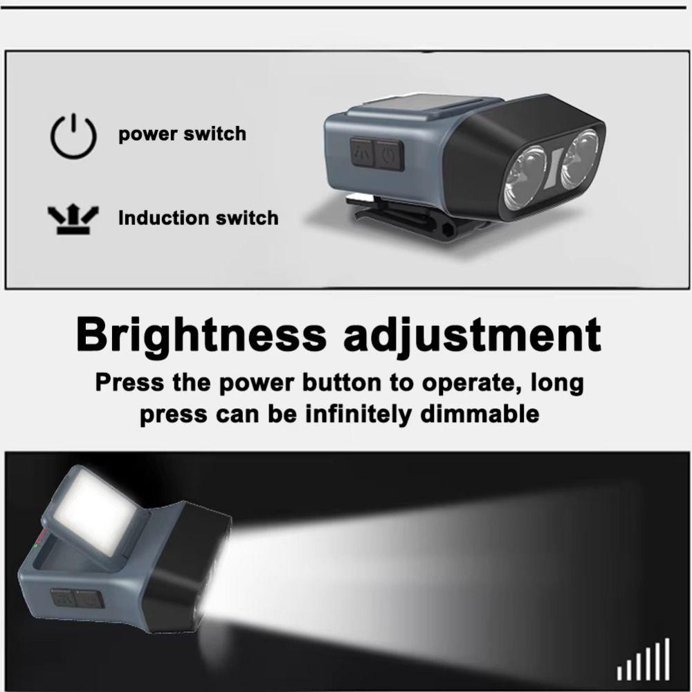 Ultra Bright Sensor Headlamp Portable Induction Fishing Headlight Hanging Camping Light  Camping
