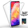 360° Full Cover Silicone Phone Case For iPhone Samsung Huawei Honor Xiaomi Redmi OPPO OnePlus Anti Drop Clear Hybrid PC Hard Coque
