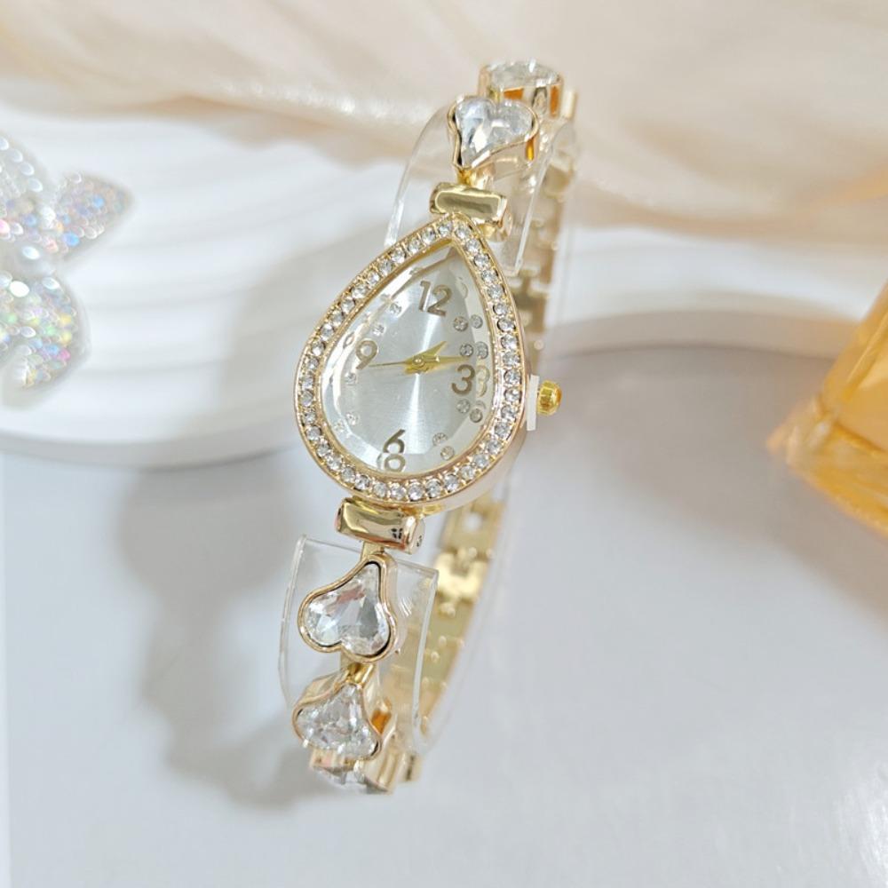 Fashion Accessory Heart Bracelet Watch Alloy Women's Quartz Watch Heart Wristwatch Casual Occasion