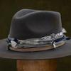 Хит продаж Шляпа джаз из войлока мужская осенне-зимняя ретро британская шерстяная подарочная шляпа контрастная войлочная шляпа