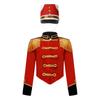 Boys Girls Drum Major Team Uniform Nutcrackers Costume Set Marching Band Tassel Jacket Coat Hat Outfits for Drummer Performance