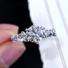 Новые модные женские обручальные кольца, роскошные круглые инкрустированные фианитами аксессуары для романтической вечеринки, женские эффектные ювелирные изделия