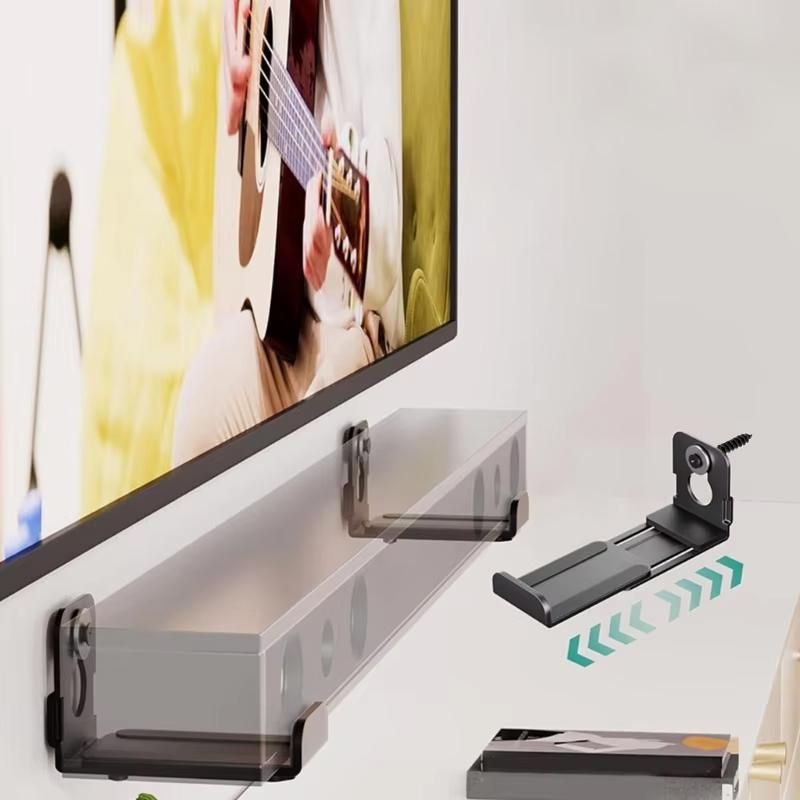 1 шт. Защита Универсальный Кронштейн для Саундбара Регулируемое Настенное Крепление Нескользящая Глубина Рука Саундбар Упрощает Крепления для Саундбара