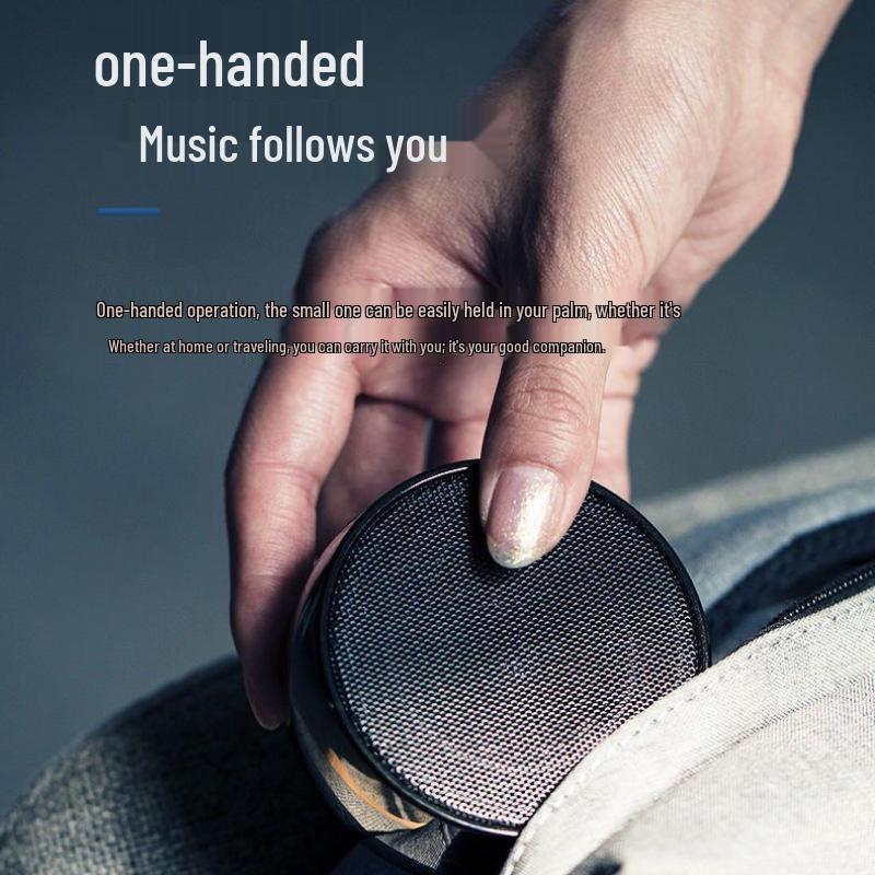 Металлическая текстура Bluetooth-динамик BS01: Мини, Высококачественный Звук, Портативный Автомобильный Сабвуфер.