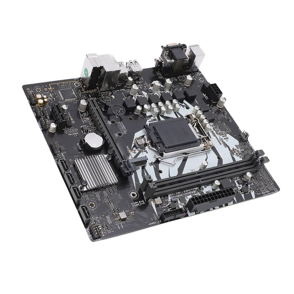 Материнская плата M.2 для компьютера Поддержка LGA 1200 DDR4 2933 2666 2400 2133 МГц Двухканальная Компьютерная Материнская плата с портами Serial ATA 3.0 RJ45 VGA